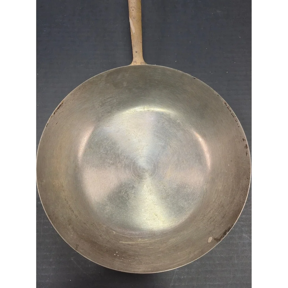 Vintage Paul Revere 1776-1976 Bicentennial Copper Skillet Brass Handle 10 inch